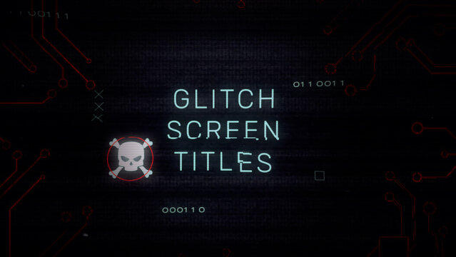 Virus Glitch Screen Titles