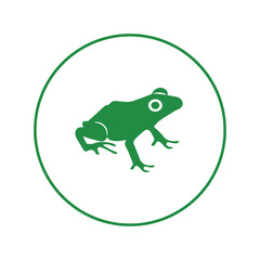 Amphibian animal toad frog icon | Circle version icon |