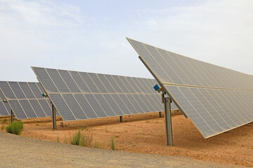 planta solar paneles solares energía solar almería mediterraneo 4M0A2453-as22 - obrazy, fototapety, plakaty