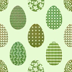 Easter eggs seamless spring pattern for kids clothes print and notebooks and wrapping paper and fabrics