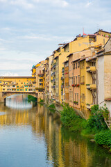 Fototapeta na wymiar The Ponte Vecchio, Florence, Italy.