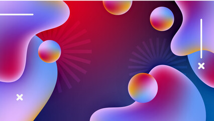 Modern colourful colorful abstract background template design. Vector abstract graphic design banner pattern presentation background web template.