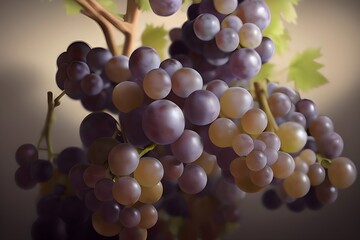 HIgh Quality Illustration of some Grapes
