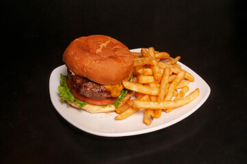 Cheeseburger and Fries