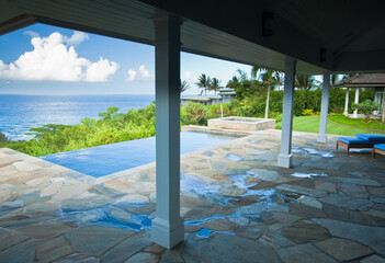 Breathtaking Hawaiian Ocean View Deck and Swimming Pool