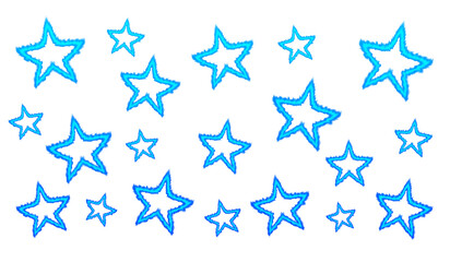 Blue flame star ring pattern