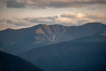 panorama of the mountains, Low Tatras