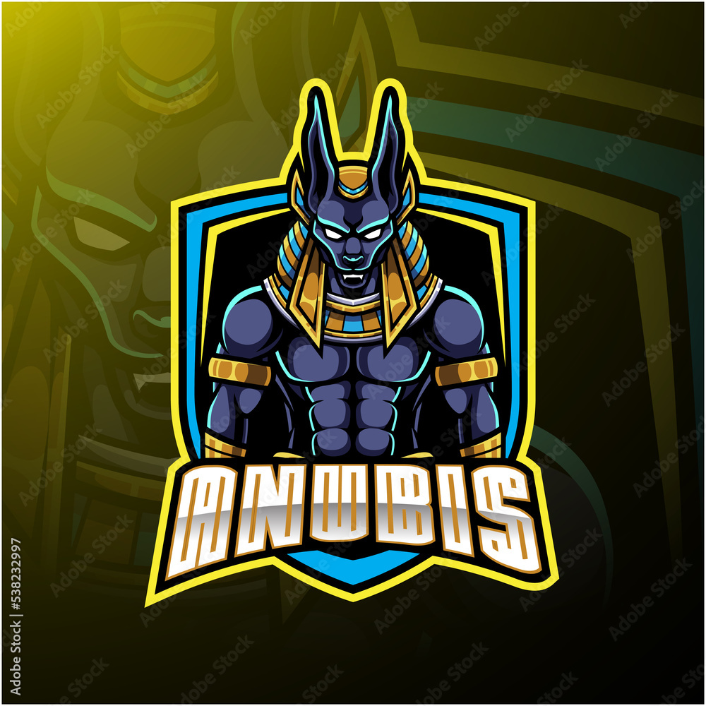 Canvas Prints anubis esport mascot