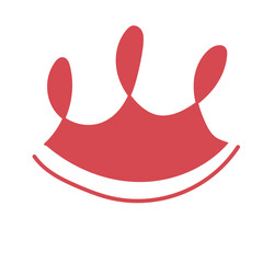 crown hand drawn vector element