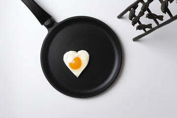 heart shaped scrambled eggs