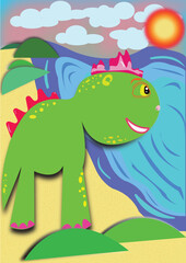 dinosaur in the park