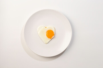 heart shaped scrambled eggs