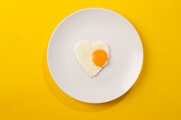 heart shaped scrambled eggs