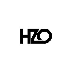 hzo lettering initial monogram logo design