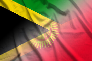 Jamaica and Kyrgyzstan official flag transborder negotiation KGZ JAM