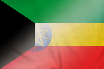 Kuwait and Ethiopia government flag international negotiation ETH KWT