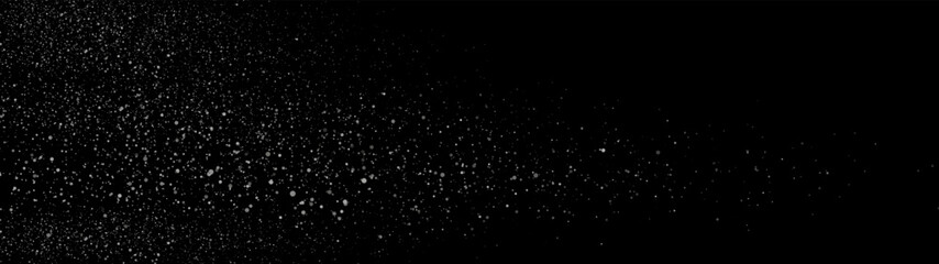 Grey silver small particles abstract background. Vector banner design