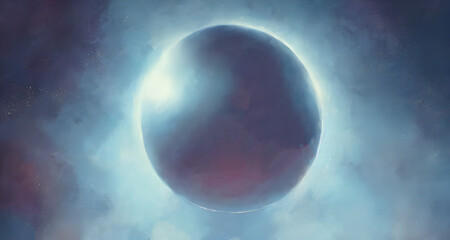 Obraz na płótnie Canvas Illustration Metallic Sphere Background