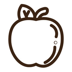apple fruit healthy food food outline icon