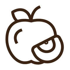 grocery store meat vegetable outline icon