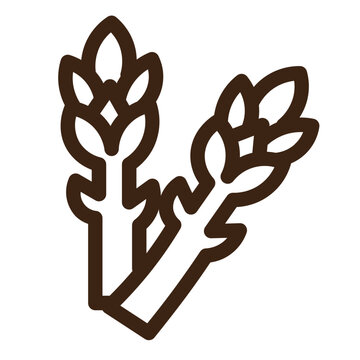 recommend clip art: asparagus food healthy plant spear vegetable outline icon