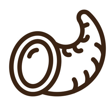recommend clip art: autumn cornucopia day horn thanksgiving vegetable outline icon