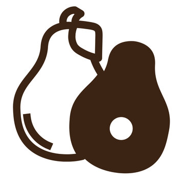 recommend clip art: avocado vegetable salad healthy vegetarian outline icon