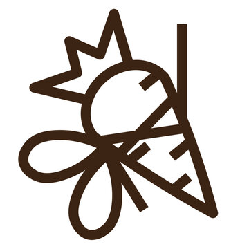 recommend clip art: award bonus business carrot food gift vegetable outline icon