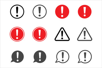 exclamation icon vector design template