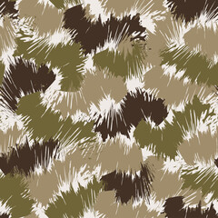 CAMOUFLAGE PATTERN DESIGN.SEAMLESS ENDLESS SURFACE PATTERN READY TO PRINT. GREEN MILITARY COLOR