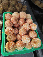 Onde onde. traditional indonesian food photo. Light traditional snack.