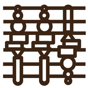 recommend clip art: barbecue skewers grill food vegetable meat outline icon