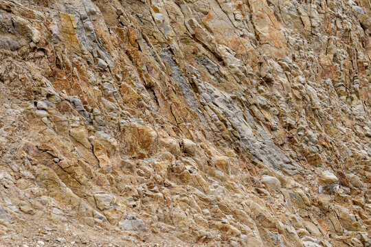 Closeup On Franciscan Complex In The Marin Headlands - Geology Background Or Backdrop