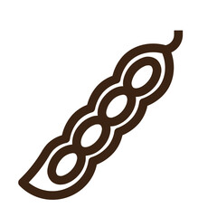 Obraz premium beans food pea soya vegetable outline icon