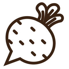 beet beetroot garden gardening nature plant vegetable outline icon