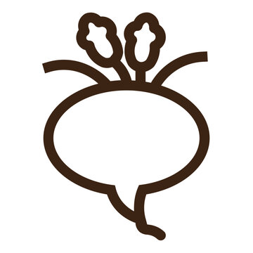recommend clip art: beet crops food sugar vegetable outline icon