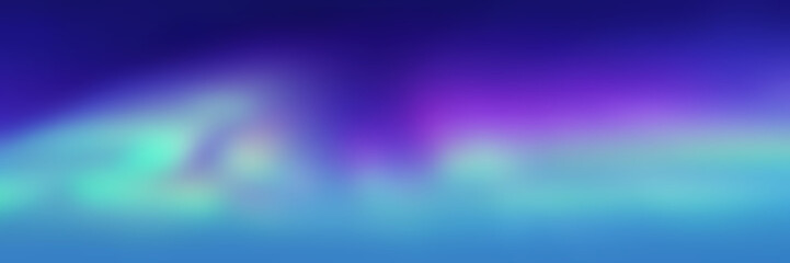 Polar lights, night sky, northern landscapes, vector illustration