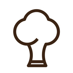 bio broccoli food organic vegetable outline icon