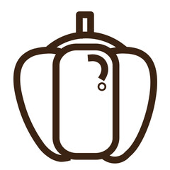bell organic pepper vegetable outline icon