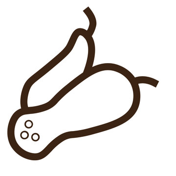 recommend clip art: bottle calabash food gourd healthy vegetable outline icon