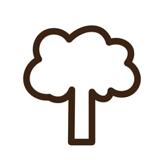 broccoli cabbage chard food vegetable vegetarian food outline icon