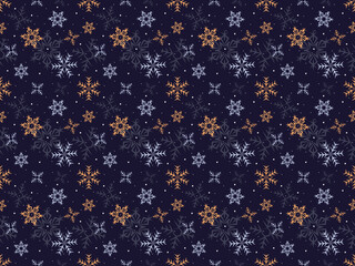wallpaper seamless winter cartoon merry christmas new year pattern snowflake background abstract art