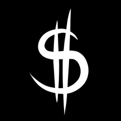 Money cash in trendy flat style isolated on background. Money cash page symbol for your web site design Money cash logo, app, UI. Money cash Vector illustration