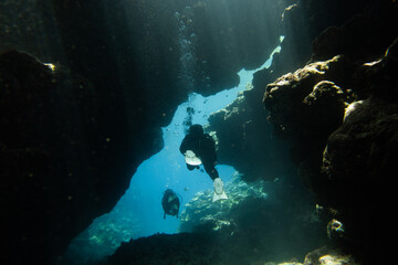 Snorkeling at the Kerama Islands in Okinawa.