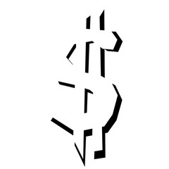 Money cash in trendy flat style isolated on background. Money cash page symbol for your web site design Money cash logo, app, UI. Money cash Vector illustration