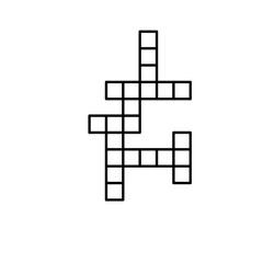 Crossword Flat Icon Illustration
