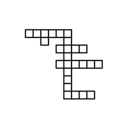 Crossword Flat Icon Illustration