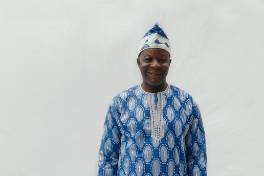 Portrait of elderly African man from Ekiti State