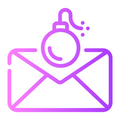 bomb gradient icon