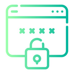 hacking gradient icon